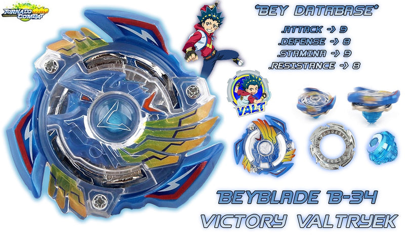 Kit 3 Beyblades + 1 Lançador + Suporte Grip - Tornado Gyro