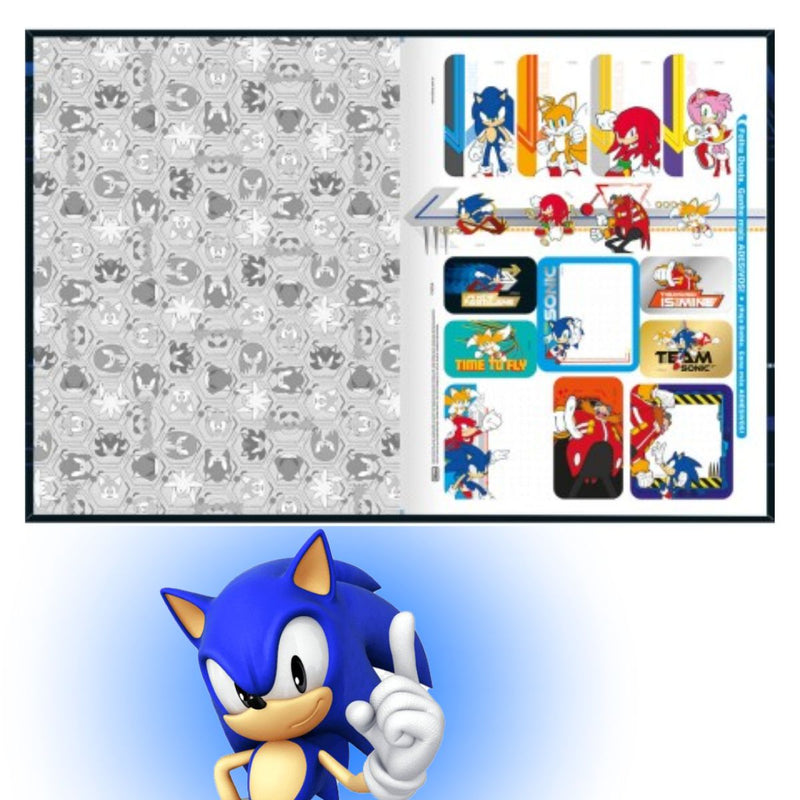 Kit 3 Caderno Brochurão Sonic 80Fls - Tilibra